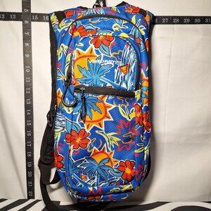 Vibedration Hydration Backpack w/o bladder - Blue Orange Tropical - Used